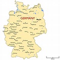 Detailed Map Of Germany With Cities And Towns - Map of world