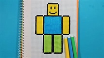 Como dibujar a ROBLOX - Personaje Pixel Art | Gameround - YouTube