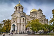 The Orthodox Cathedral (Neo-Byzantine; built in 1876–1883), Riga ...
