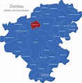 Landkreis Zwickau interaktive Landkarte | Image-maps.de