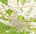 Stadtplan Eisenach, Thüringen, Deutschland: hot-maps Karte und Routenplaner