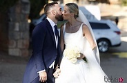 Dani Carvajal y Daphne Cañizares se besan tras su boda - Boda de Dani ...