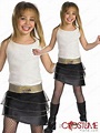 Hannah Montana Girls Super Star Costume Halloween Dance Party Celebrity ...