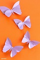 Einfache Schmetterlinge aus Tonpapier basteln (mit Vorlage) | Basteln ...