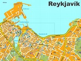 Reykjavík city center map - Ontheworldmap.com