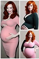 Christina Hendricks Pregnant Belly Graphic · Creative Fabrica