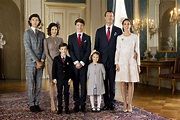 The Danish Royal Family at Prince Felix's confirmation - 4/1/2017. From left to right: Prince ...