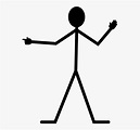 Stickman, Man, Stick, Black, Pointing - Clipart Stickman, HD Png ...