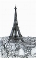 70 Easy and Beautiful Eiffel Tower Drawing and Sketches