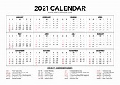 Effective Free Downloadable 2021 Calendar | Get Your Calendar Printable