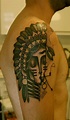 ART BY NOON: TATTOO OF THE DAY.... | Tattoos, Head tattoos, Tribal tattoos