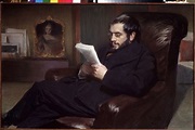 Portrait of the artist Alexander Benois - Leon Nikolajewitsch Bakst en ...