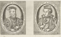 Portretten van Willem II, hertog van Gelre, en van Maria van Oostenrijk ...