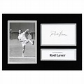 Signed Rod Laver Photo Display - 10x8 Tennis Autograph