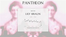 Lily Braun Biography - German feminist writer | Pantheon