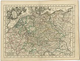 Antique Map of the German Empire by Le Rouge (1743)