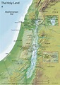 Terra santa mapa: Mapa de terra Santa (Israel)