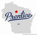 Map of Prentice, WI, Wisconsin
