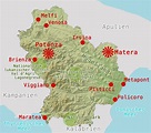 Basilikata und Karte Basilikata | italien-inside.info