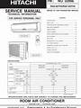 Hitachi Air Conditioner Service Manuals