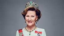 Sonia, la primera reina plebeya de Noruega, cumplió 85 años con el ...