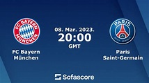 FC Bayern München vs Paris Saint-Germain live score, H2H and lineups ...