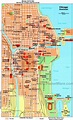 Chicago attractions map - Map of Chicago attractions (United States of ...