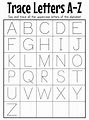 A To Z Alphabet Tracing Worksheets - Printable Form, Templates and Letter
