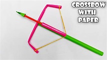 Paper crossbow very easy | how to make paper x bow | how to make ...