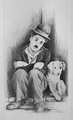 My Pencil drawing of Chaplin from "A Dog's Life." | Pinturas de arte ...