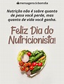 Mensagens para Dia do Nutricionista (31/08) - Mensagens de Bom dia