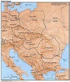 Mapa Físico de Europa Oriental - Tamaño completo | Gifex