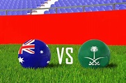 Australia vs arabia saudita en la copa mundial de estadios | Foto Premium