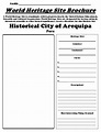 Historical City of Arequipa (Peru) World Heritage Site Worksheet