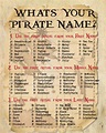 What is Your Pirate Name INSTANT DOWNLOAD Pirate Printable Pirate Name ...