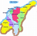 Region Caribe: Ubicación geográfica