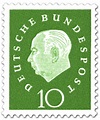 Theodor Heuss (10), Briefmarke 1959