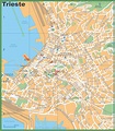 Tourist map of Trieste city centre - Ontheworldmap.com