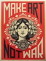 Peace Girl by Shepard Fairey | Propaganda art, Posters art prints, War art