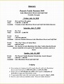 Sample Family Reunion Event Schedule Template Meeting Minutes Family ...