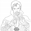 Doctor Strange And Time Stone Coloring Page - Free Printable Coloring Pages