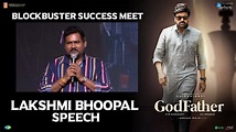 Writer Lakshmi Bhupala Speech @ GodFather Blockbuster Success Meet - YouTube