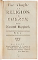 Free Thoughts on Religion, the Church, and National Happiness