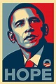 SHEPARD FAIREY - 2008's 'HOPE' Barack Obama replica print