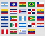 Latin America Country Flags SVG Bundle Set Countries Nation - Etsy UK