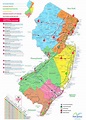 New Jersey tourist map