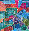 Mapa de Houston, tx, zona de - Mapa de la región de Houston, texas ...