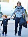 Cynthia Nixon takes her adorable son Max for a walk in New York City ...