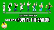 Evolution of POPEYE THE SAILOR - 90 Years Explained | CARTOON EVOLUTION ...