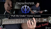 Pull Me Under Guitar Lesson (Full Song) - Dream Theater - YouTube